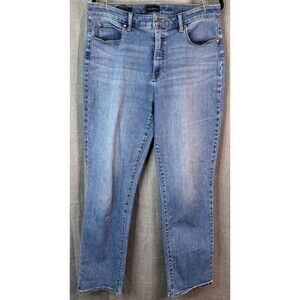 Talbot's Women's Size 14 Straight Curvy Jeans Medium Wash